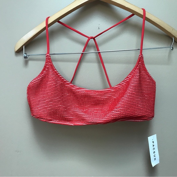 NWT PacSun Swim Tank Bikini Top (L) - Picture 1 of 6